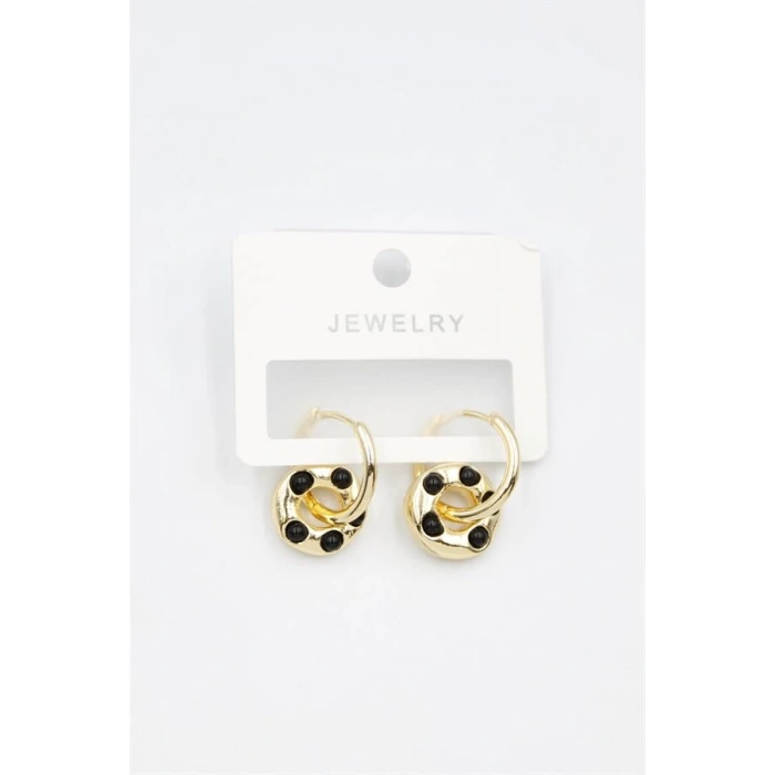 LitaeTrend Halka Küpe - Siyah