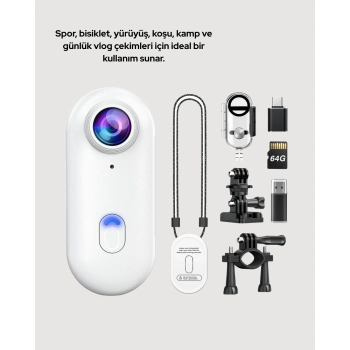 HERŞEYTREND Hareket Algılamalı 360° Wi-Fi Akıllı Ampül Kamera