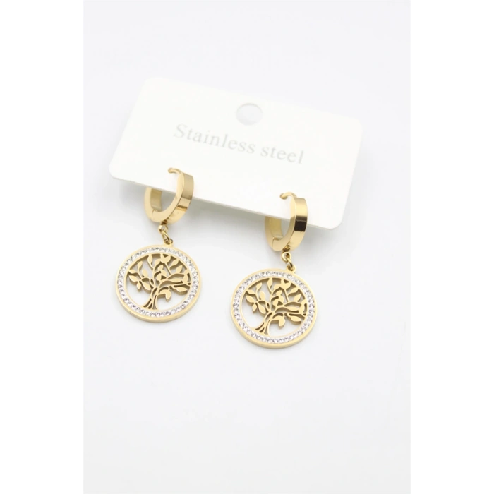 HERŞEYTREND Hayat Ağacı Küpe - Altın