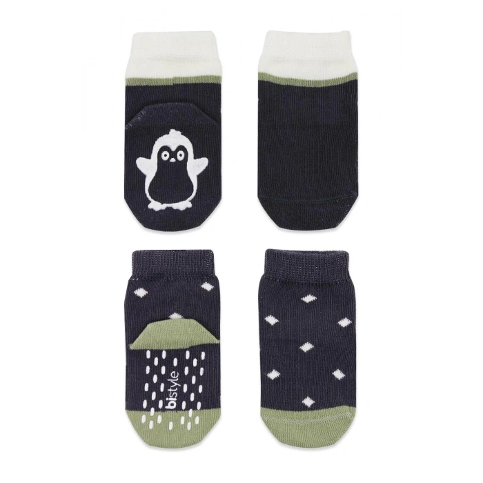 LitaeTrend Hayvan Figürlü Kaymaz Erkek Soket Çorap 2li  Antrasit