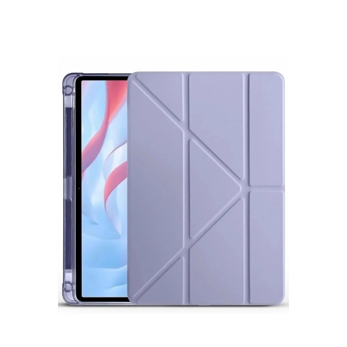 LitaeTrend Huawei Honor Pad X9A Kalemlikli Mars Tablet Kılıfı - Açık Mor