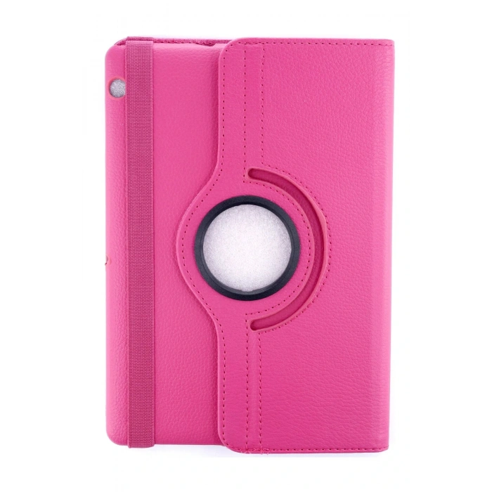 LitaeTrend Huawei MediaPad T3 10 / 9.6 Kılıf 360 Tablet Deri Kılıf - Pembe
