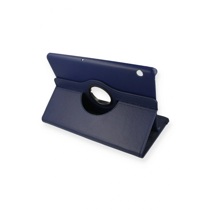 LitaeTrend Huawei MediaPad T5 10 Kılıf 360 Tablet Deri Kılıf - Lacivert