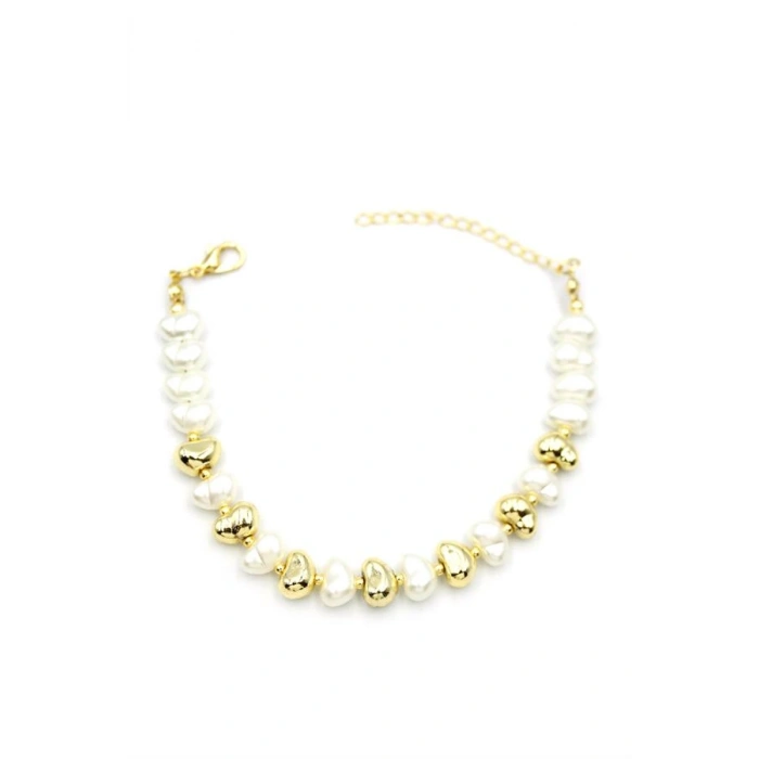 LitaeTrend İnci Bileklik - Altın