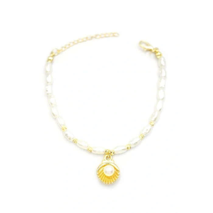 LitaeTrend İnci Bileklik - Altın