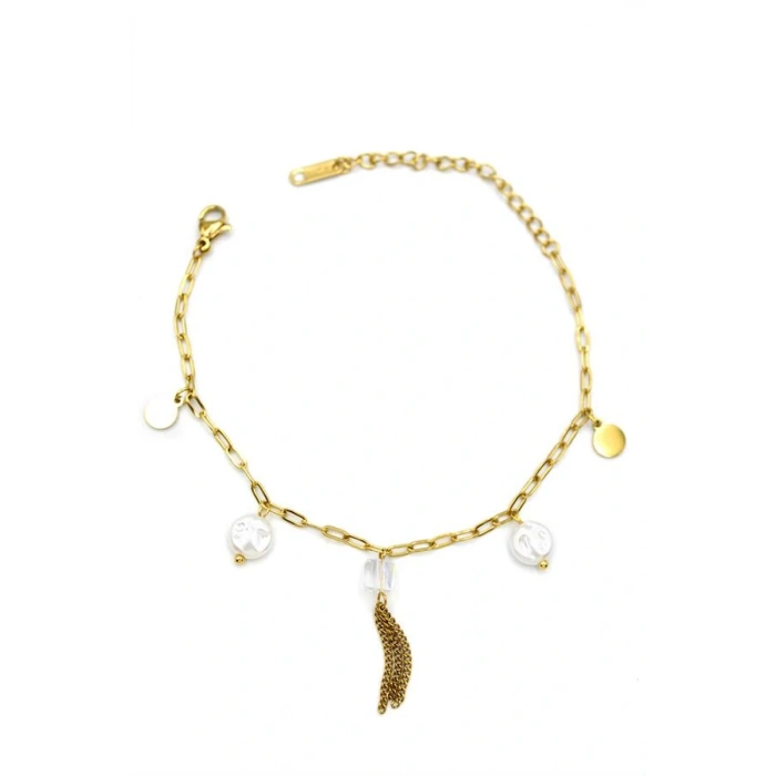 LitaeTrend İnci Bileklik - Altın