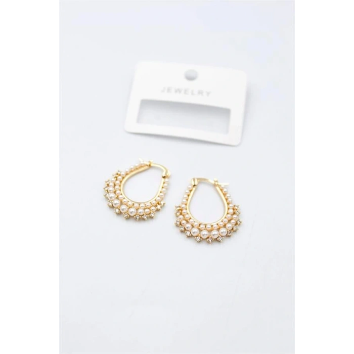 LitaeTrend İncili Küpe - Altın