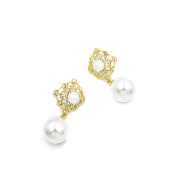 LitaeTrend İncili Küpe - Altın