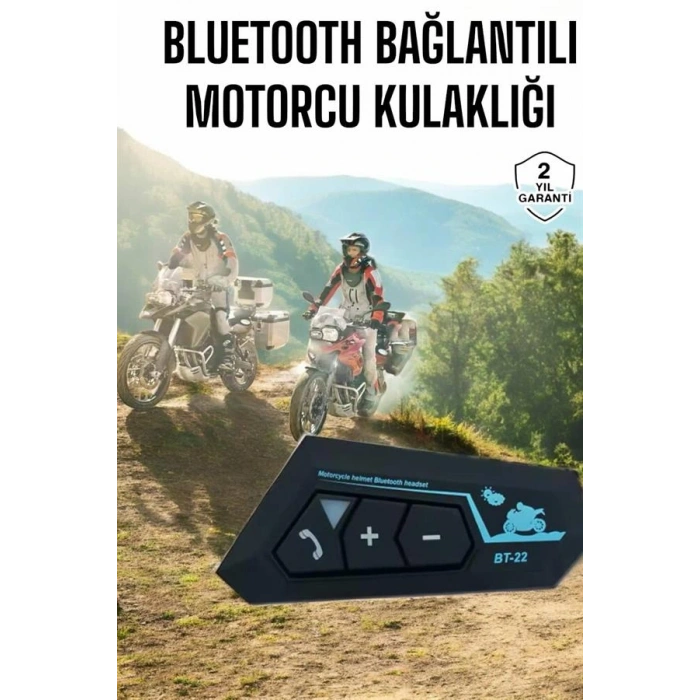 LitaeTrend İnterkom Intercom Kask Kulaklık Bt22 Bluetooth Motosiklet Kulaklık 5.0 Bluetooth
