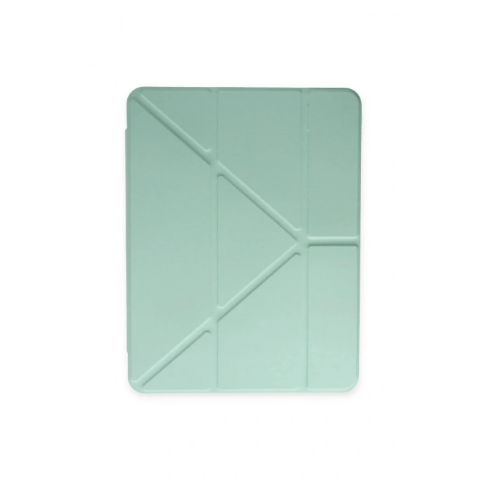 LitaeTrend iPad 10.2 (8.nesil) Kılıf Kalemlikli Mars Tablet Kılıfı - Açık Yeşil