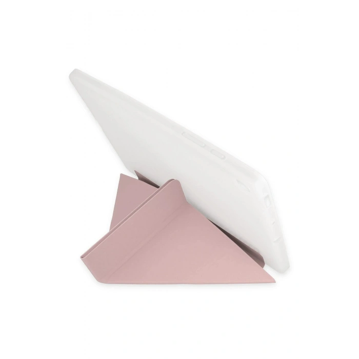 LitaeTrend iPad 10.2 (8.nesil) Kılıf Kalemlikli Mars Tablet Kılıfı - Rose Gold