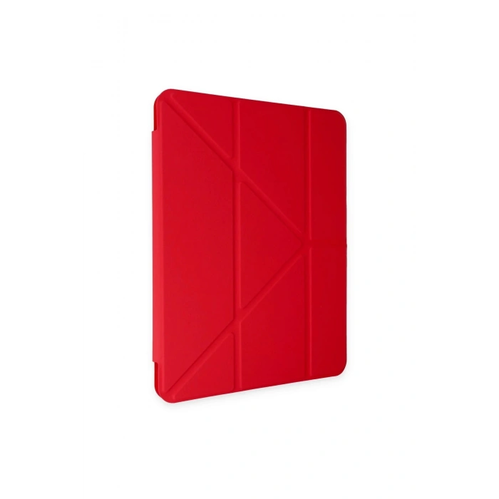 LitaeTrend iPad 9.7 (2018) Kılıf Kalemlikli Mars Tablet Kılıfı - Kırmızı