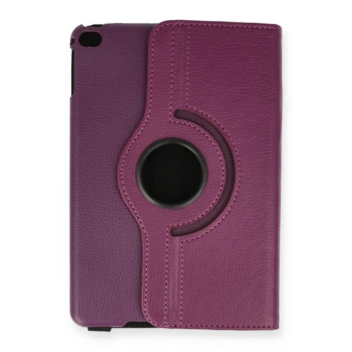 LitaeTrend iPad Mini 4 Kılıf 360 Tablet Deri Kılıf - Mürdüm