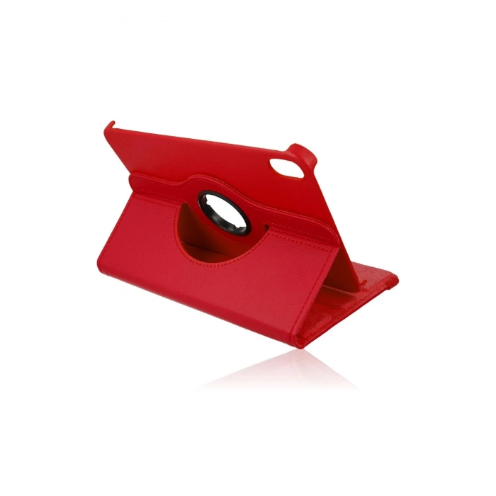 LitaeTrend iPad Mini 6 Kılıf 360 Tablet Deri Kılıf - Kırmızı