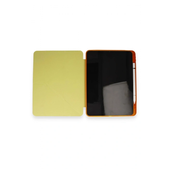 LitaeTrend iPad Pro 11 (2018) Kılıf Kalemlikli Mars Tablet Kılıfı - Açık Sarı