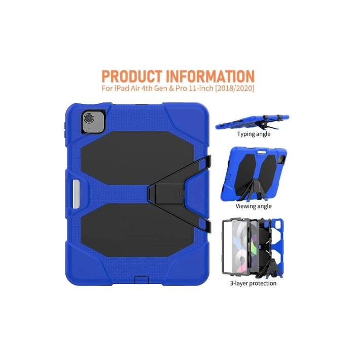 LitaeTrend iPad Pro 11 (2020) Kılıf Griffin Tablet Kapak - Mavi