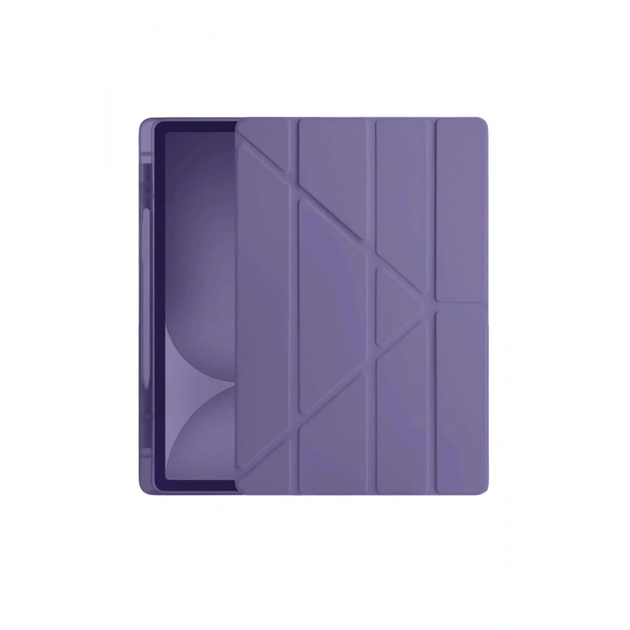 LitaeTrend iPad Pro 11 (2024) Kılıf Kalemlikli Hugo Tablet Kılıfı - Mor