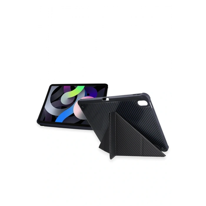 LitaeTrend iPad Pro 13 (2024) Kılıf Color Karbon Tablet Kılıfı - Derin Mor