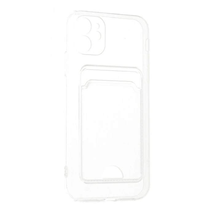LitaeTrend iPhone 11 Kılıf Kart Şeffaf Silikon - Şeffaf
