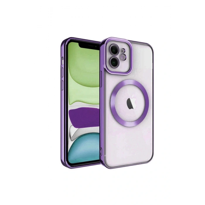 LitaeTrend iPhone 11 Kılıf Kross Magneticsafe Kapak - Mor
