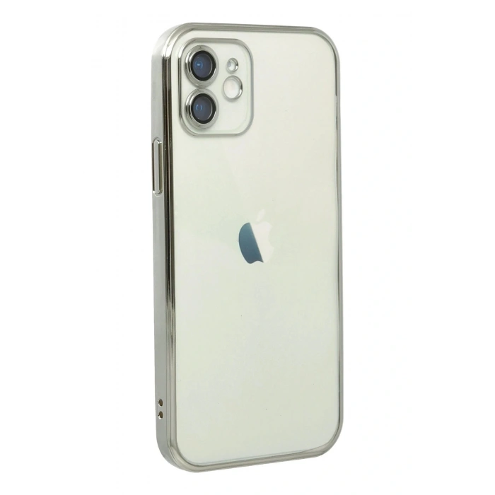 LitaeTrend iPhone 11 Kılıf Lensli Silikon - Gümüş