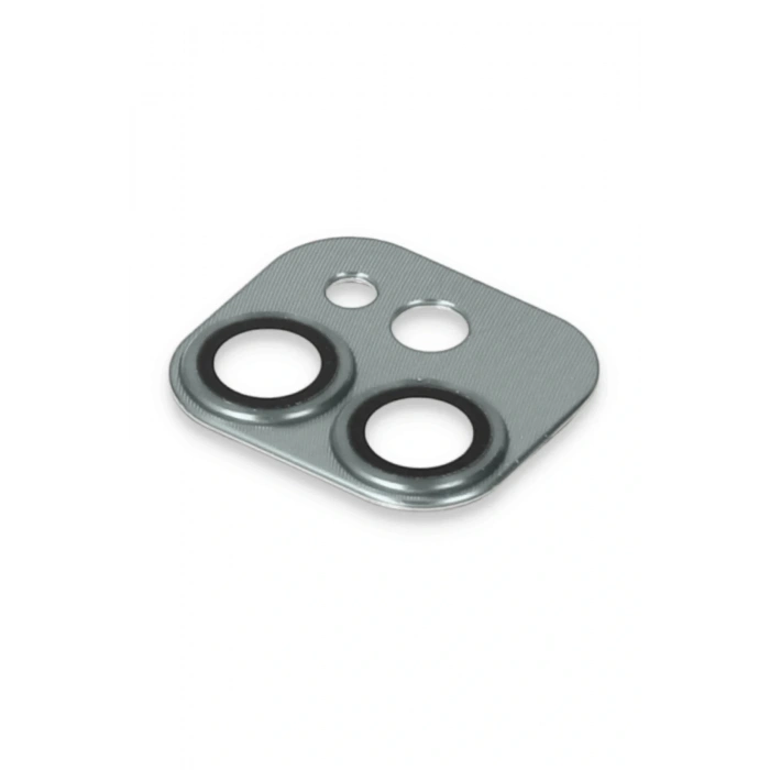 LitaeTrend iPhone 11 Pers Alüminyum Kamera Lens - Yeşil