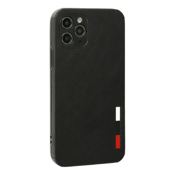 LitaeTrend iPhone 11 Pro Kılıf Loop Deri Silikon - Siyah