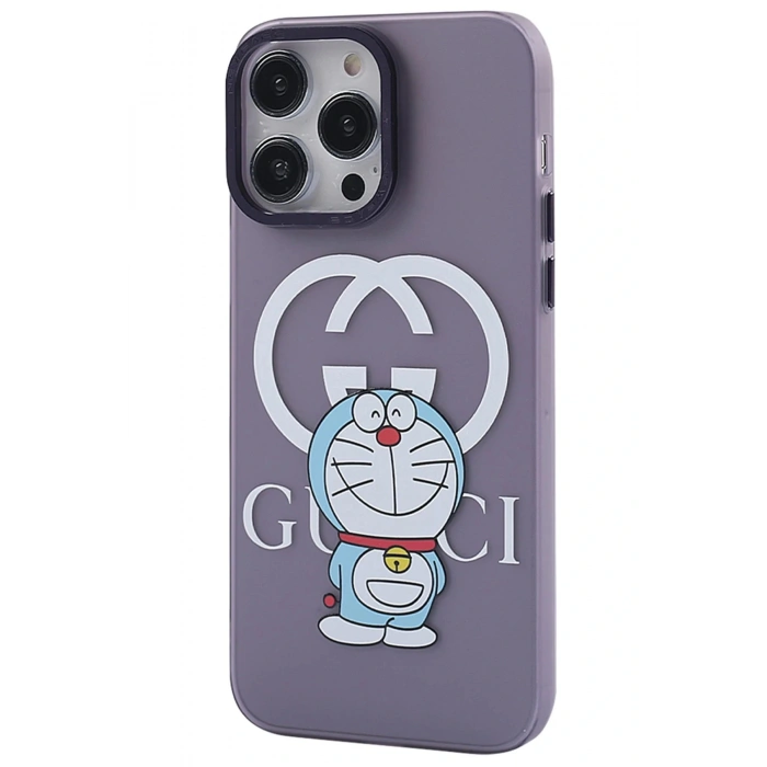 LitaeTrend iPhone 13 Pro Kılıf Prada Desenli Kapak - Prada Mor - 3