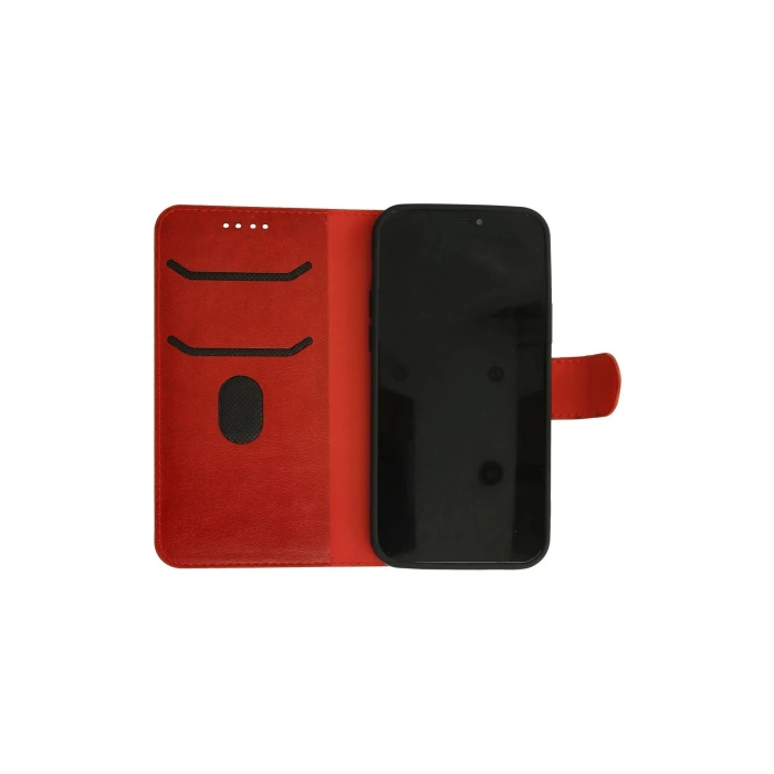 LitaeTrend iPhone 13 Pro Kılıf Trend S Plus Kapaklı Kılıf - Kırmızı