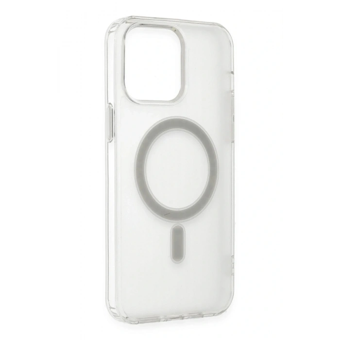 LitaeTrend iPhone 13 Pro Max Kılıf Matte Şeffaf Magneticsafe - Şeffaf