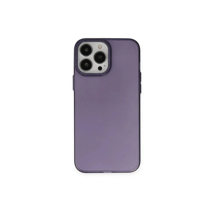 LitaeTrend iPhone 13 Pro Max Kılıf Modos Metal Kapak - Derin Mor