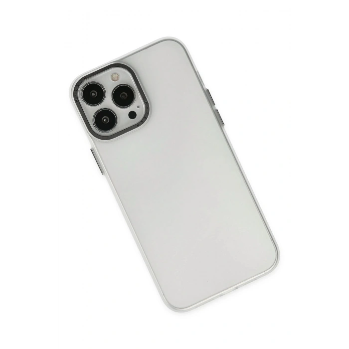 LitaeTrend iPhone 13 Pro Max Kılıf Modos Metal Kapak - Şeffaf