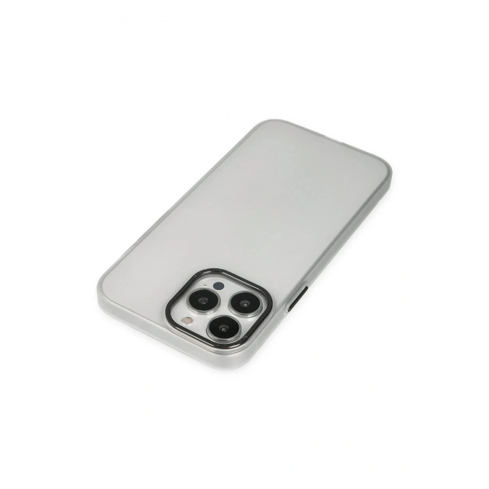 LitaeTrend iPhone 13 Pro Max Kılıf Modos Metal Kapak - Şeffaf