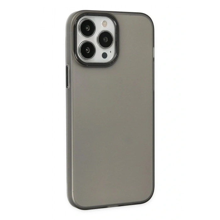 LitaeTrend iPhone 13 Pro Max Kılıf Modos Metal Kapak - Siyah