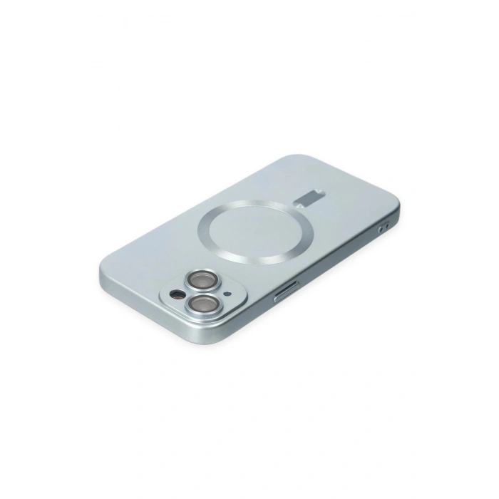 LitaeTrend iPhone 14 Plus Kılıf Moshi Lens Magneticsafe Silikon - Sierra Blue