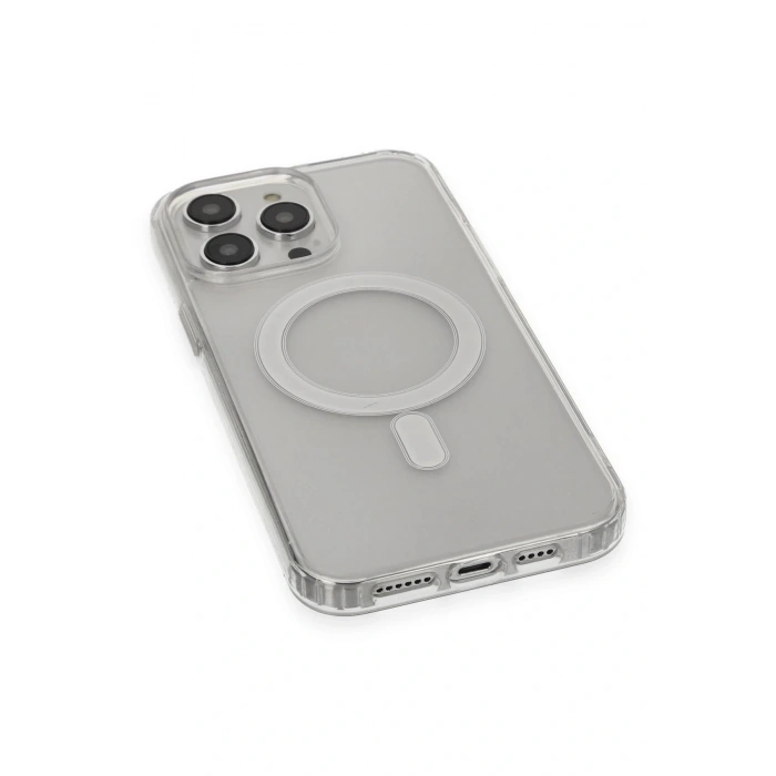 LitaeTrend iPhone 14 Pro Kılıf Matte Şeffaf Magneticsafe - Şeffaf