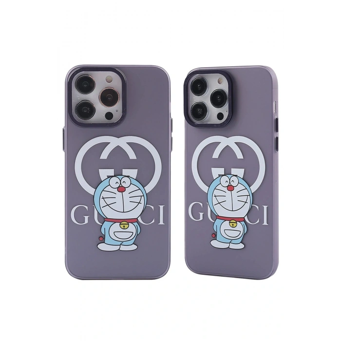 LitaeTrend iPhone 14 Pro Kılıf Prada Desenli Kapak - Prada Mor - 3