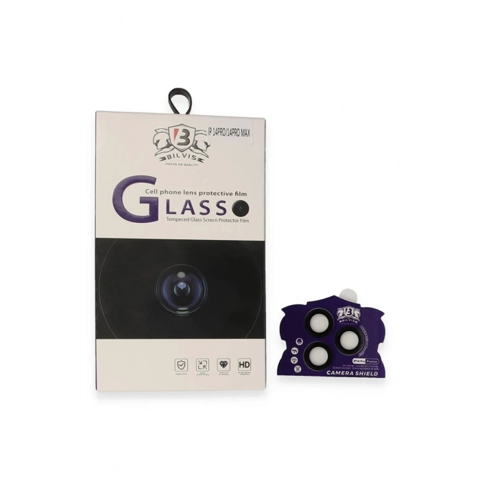 LitaeTrend iPhone 14 Pro Max Bilvis Titan Kamera Lens - Siyah