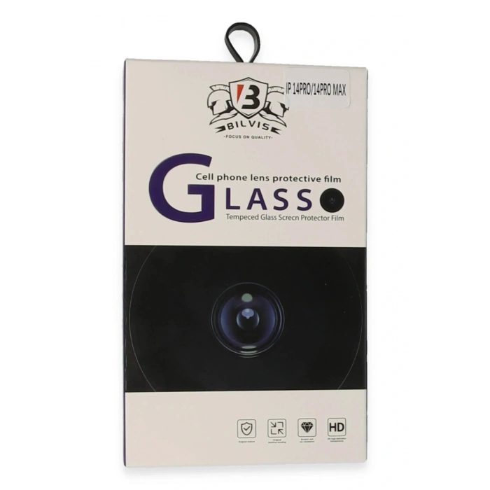 LitaeTrend iPhone 14 Pro Max Bilvis Titan Kamera Lens - Siyah