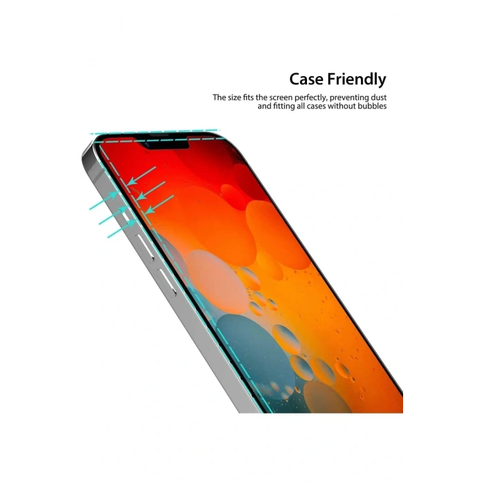 LitaeTrend Iphone 14 Pro Uyumlu Hayalet Ekran Gizli Tam Kaplayan Kırılmaz Cam Seramik Ekran Koruyucu Film