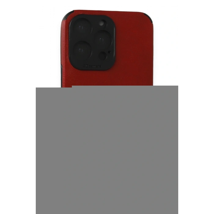 LitaeTrend iPhone 15 Pro Kılıf Loop Deri Silikon - Kırmızı