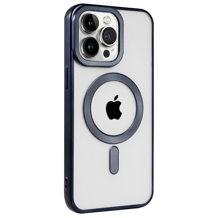 LitaeTrend iPhone 15 Pro Max Kılıf Kronos Magsafe Kapak - Lacivert