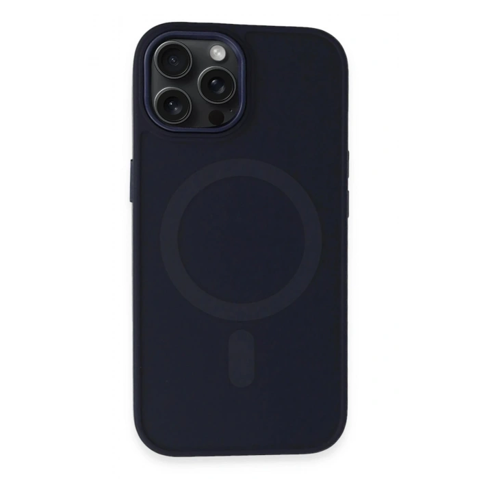 LitaeTrend iPhone 15 Pro Max Kılıf Oslo Magsafe Kapak - Lacivert