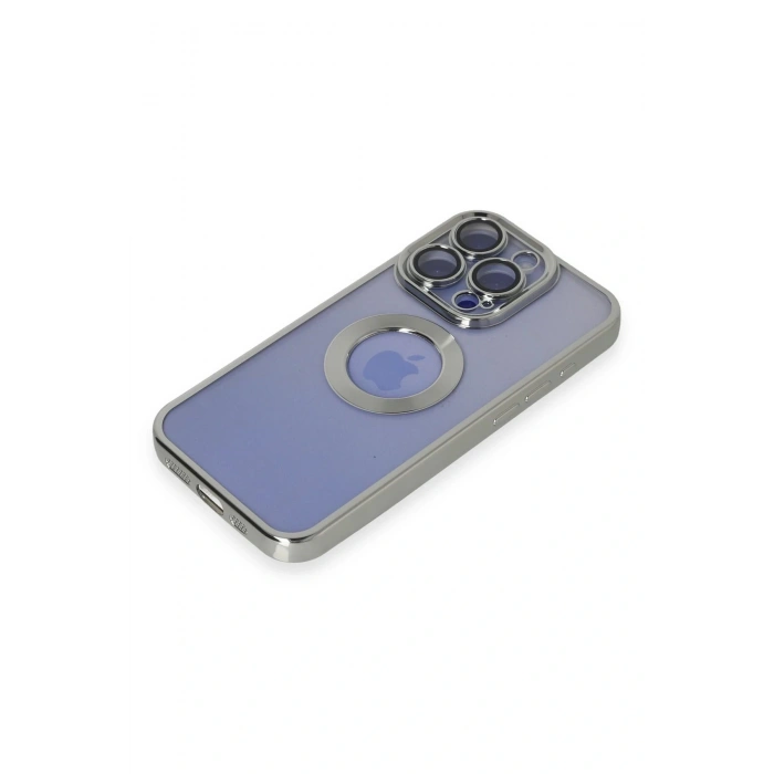 LitaeTrend iPhone 15 Pro Max Kılıf Slot Silikon - Gümüş