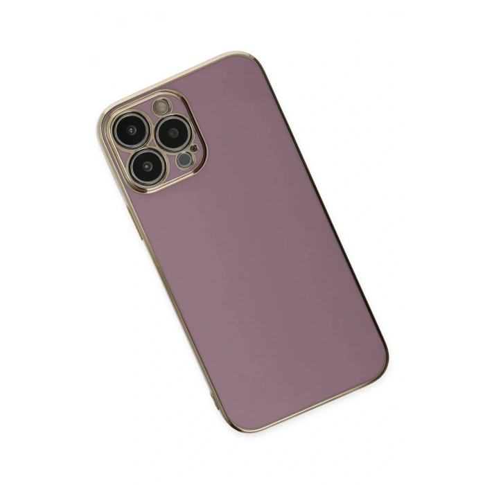 LitaeTrend iPhone 15 Pro Max Kılıf Volet Silikon - Mor