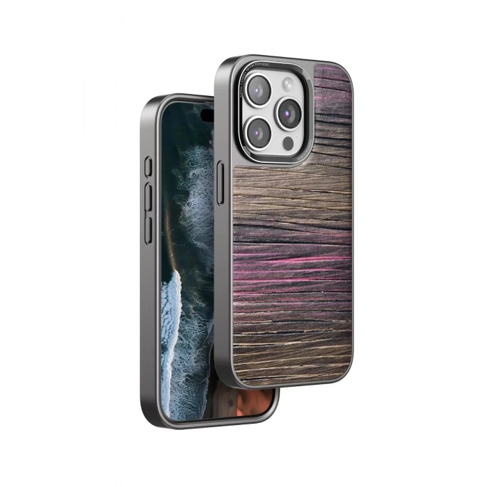 LitaeTrend iPhone 15 Pro Max Wave Kapak - Pembe