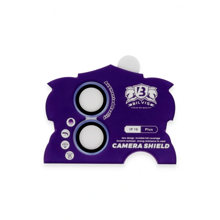 LitaeTrend iPhone 16 Bilvis Titan Kamera Lens - Mavi