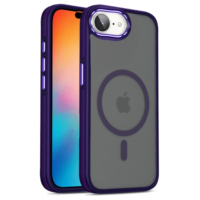 LitaeTrend iPhone 16E Winner Magsafe Kapak - Derin Mor