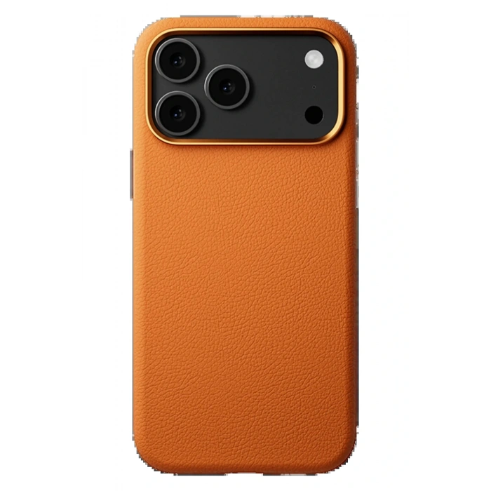 LitaeTrend iPhone 17 Pro Max Wonder Deri Magsafe Kapak - Turuncu