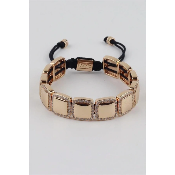 LitaeTrend İpli Çelik Bileklik - Altın